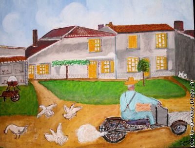 le triporteur pour transporter les ruches
